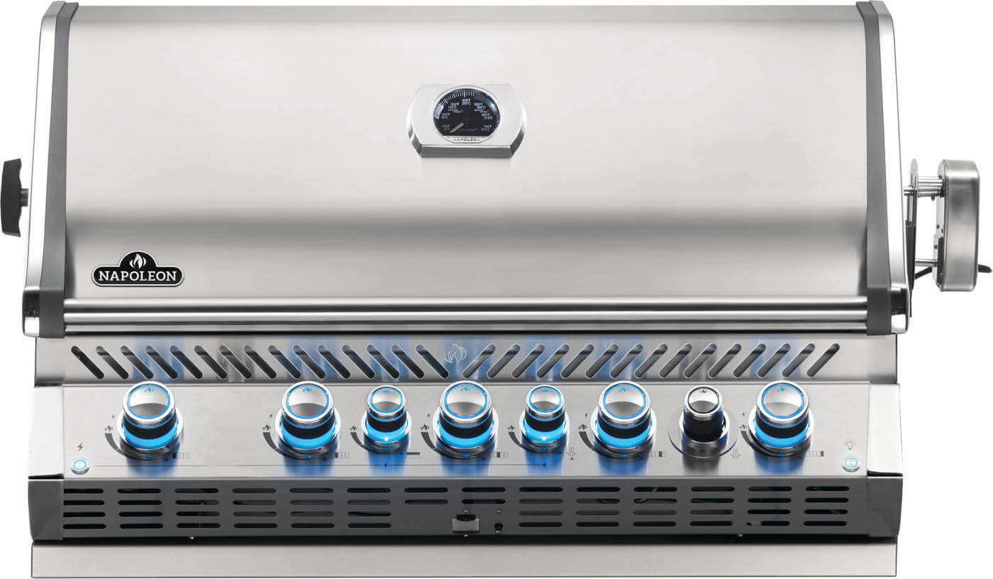 Napoleon Prestige PRO 665 5-Burner Built-in Natural Gas Grill w/ Rotisserie