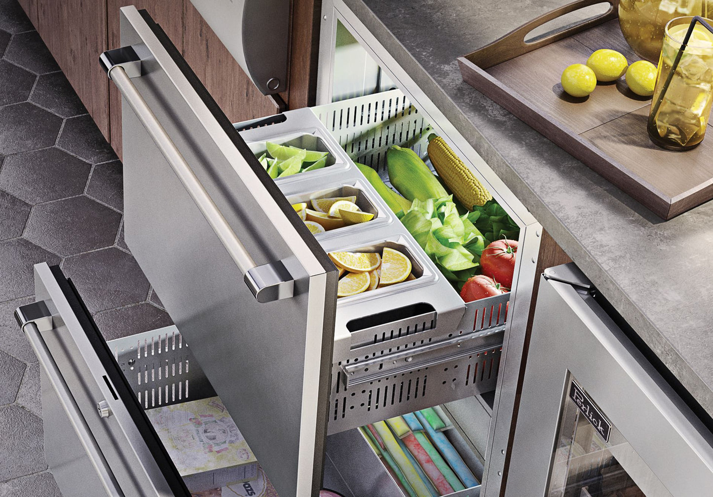 Perlick 24 inch Signature Series Outdoor Refrigerated Drawers