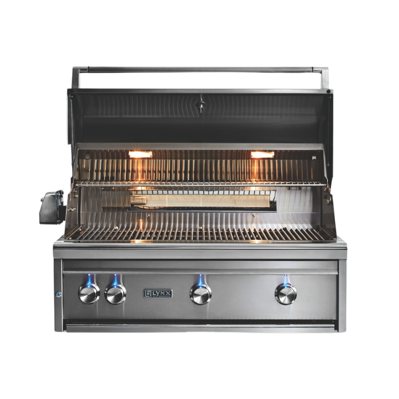 Lynx Professional 36 inch Gas Grill w/1 Trident, 2 Ceramic Burners & Rotisserie