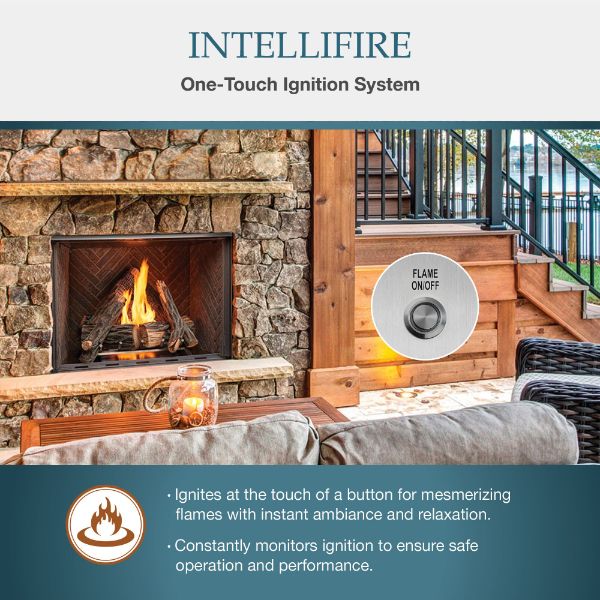 Heatilator Courtyard 42" Vent Free Gas Fireplace Insert w/Logs and Grate