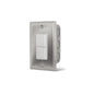 Infratech Single Duplex Flush Mount w/ SS Wall Plate and Gang Box