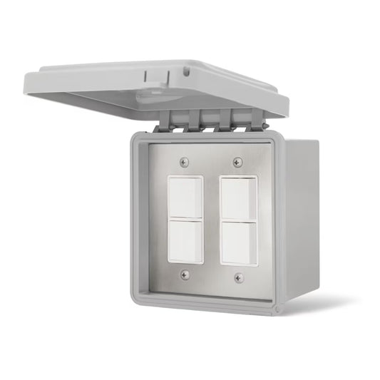 Infratech Dual Duplex Surface Mount w/ Weatherproof Cover