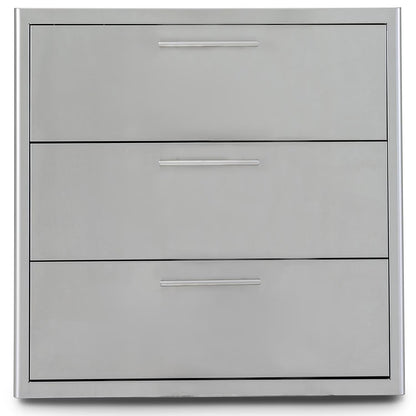 Blaze 30 Inch Triple Access Drawer with Soft Close Drawers