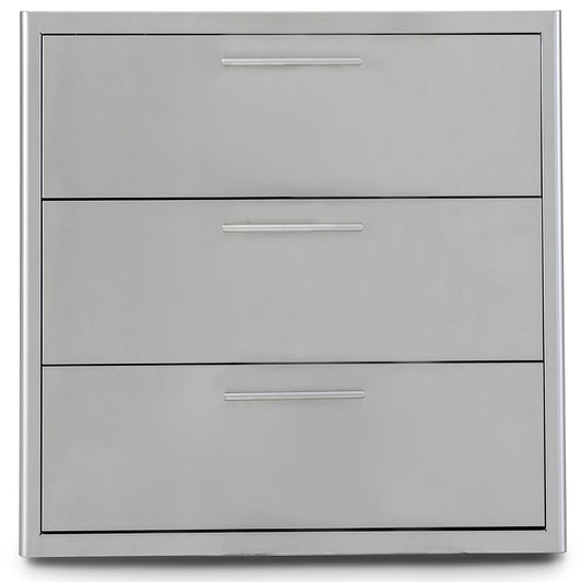 Blaze 30 Inch Triple Access Drawer with Soft Close Drawers