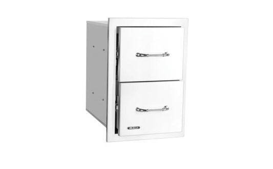 Bull Outdoor Products Stainless Steel Double Drawer with Reveal