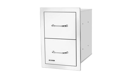 Bull Outdoor Products Stainless Steel Double Drawer with Reveal