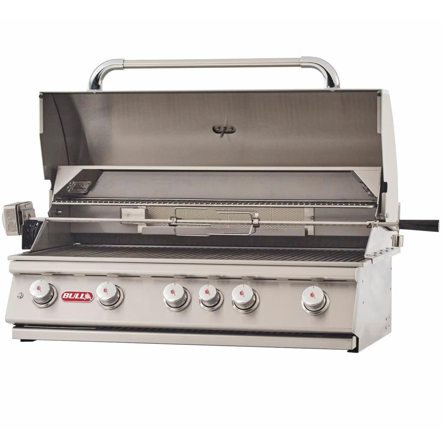 Bull Outdoor Products Brahma 38-Inch 5-Burner Built-In Natural Gas Grill With Rotisserie