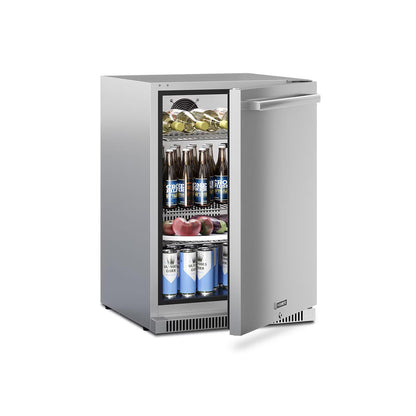 Dometic E Series 24" Outdoor Rated Refrigerator w/Lock & Reversible Hinge