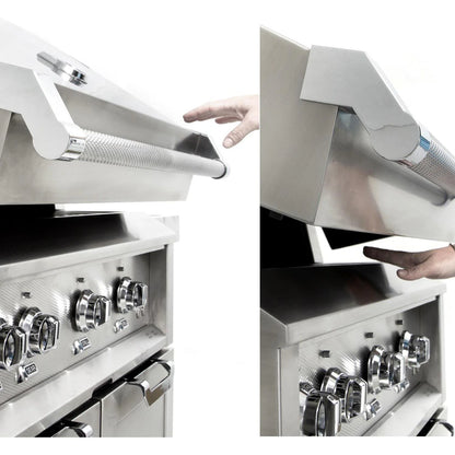 Hestan 36-Inch Built-In Natural Gas Grill W/ Rotisserie - Steeletto