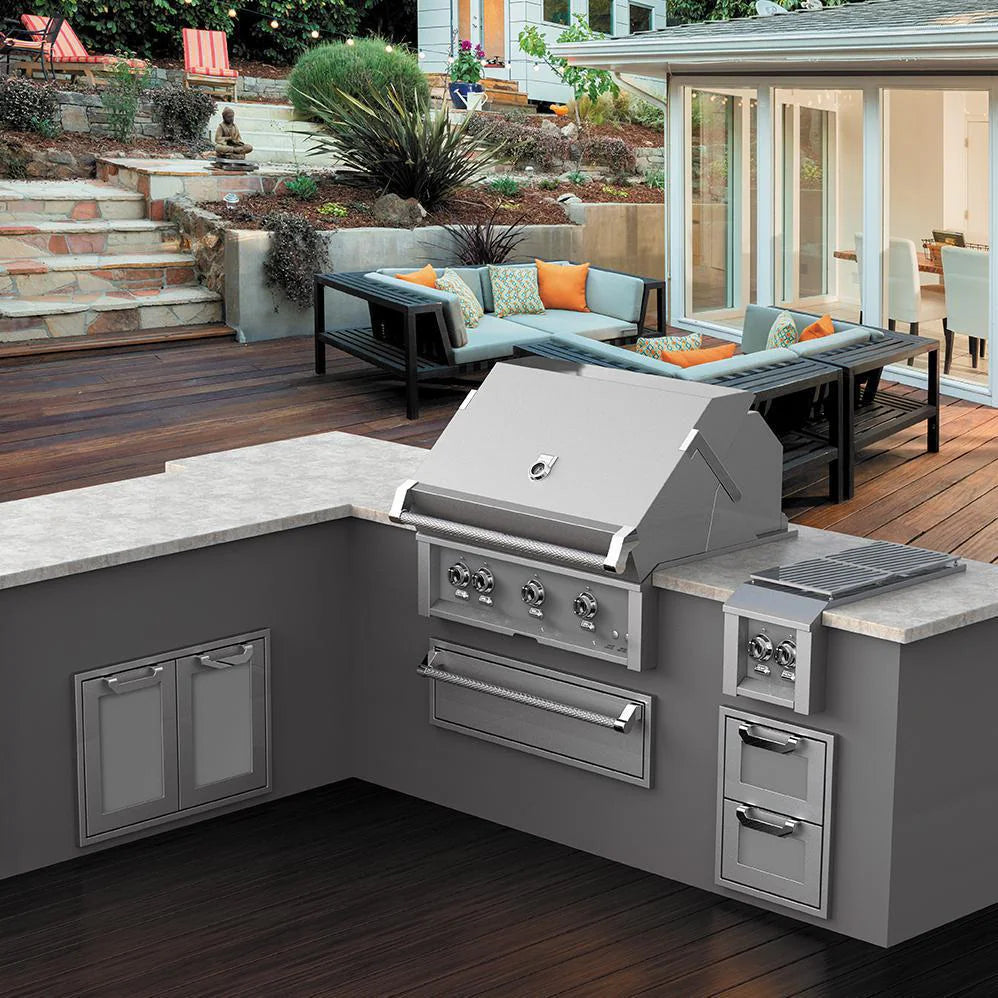 Hestan 36-Inch Built-In Natural Gas Grill W/ Rotisserie - Steeletto
