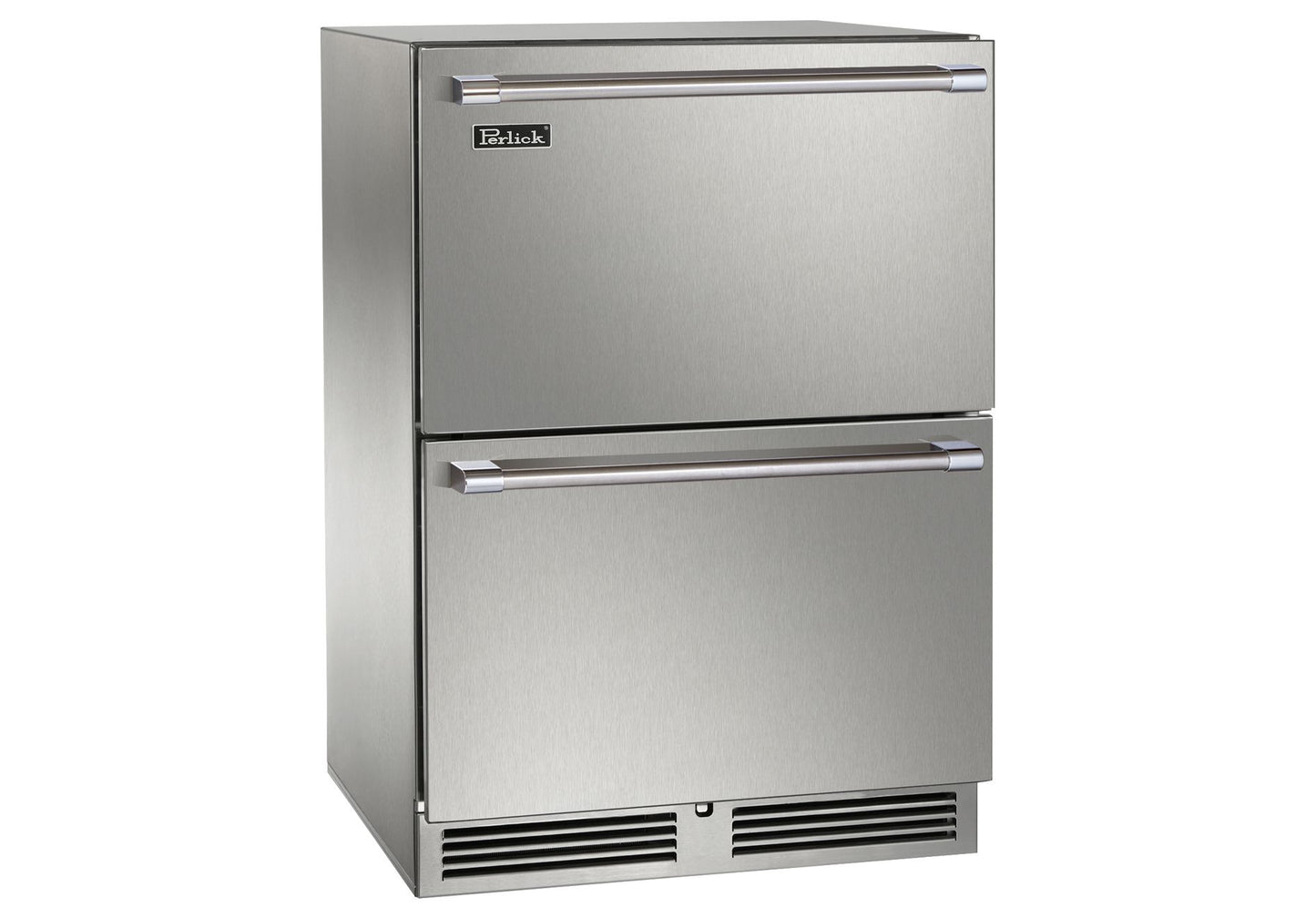 Perlick 24 inch Signature Series Outdoor Dual Zone Refrigerator/Freezer Drawers