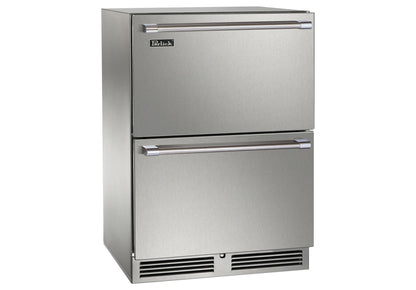 Perlick 24 inch Signature Series Outdoor Dual Zone Refrigerator/Freezer Drawers