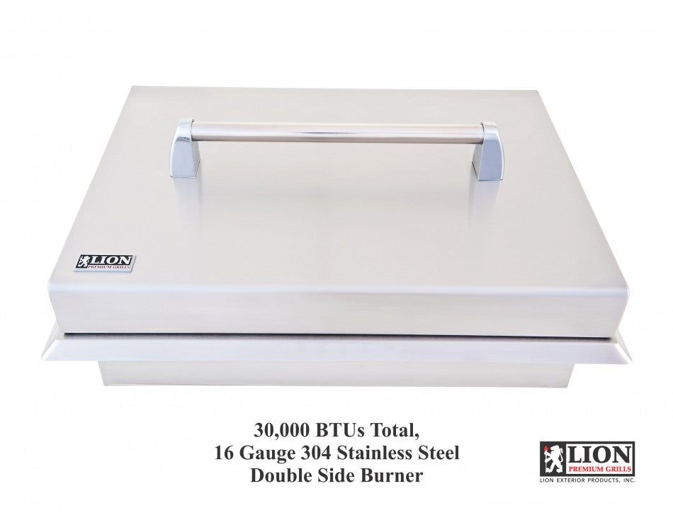 Lion Stainless Steel Drop In Natural Gas Double Side Burner