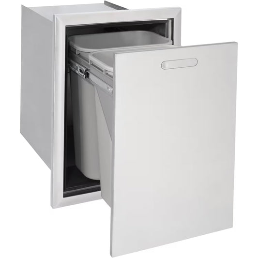 Lynx Ventana 20-Inch Roll-Out Trash And Recycling Bin