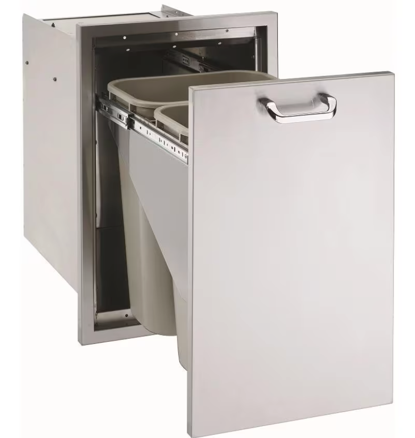 Lynx Professional 20 inch Rollout Trash and Recycle Center