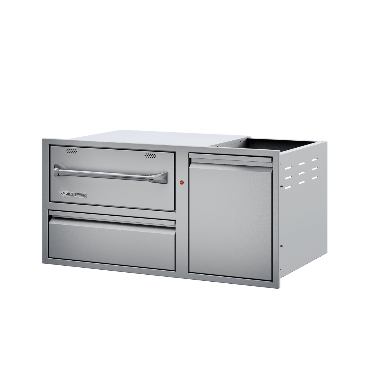 Twin Eagles 42 Inch Warming Drawer and Storage Combo Unit